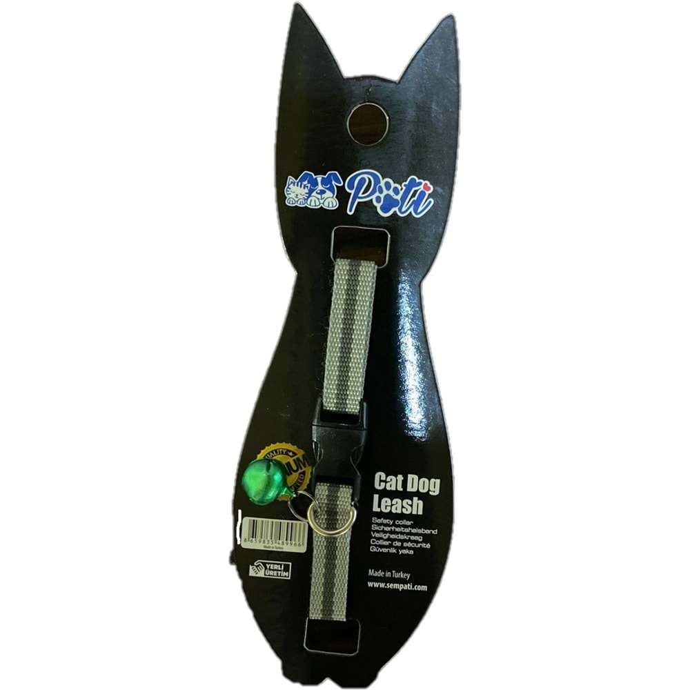 Pati Cat Dog Leash (Kedi Köpek Zilli Boyun Tasması)