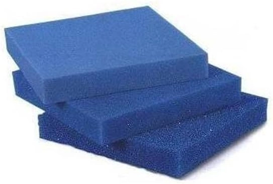 Akvaryum Filtre Süngeri Kalın Gözenekli Mavi 10 PPI 50x50x5 cm.