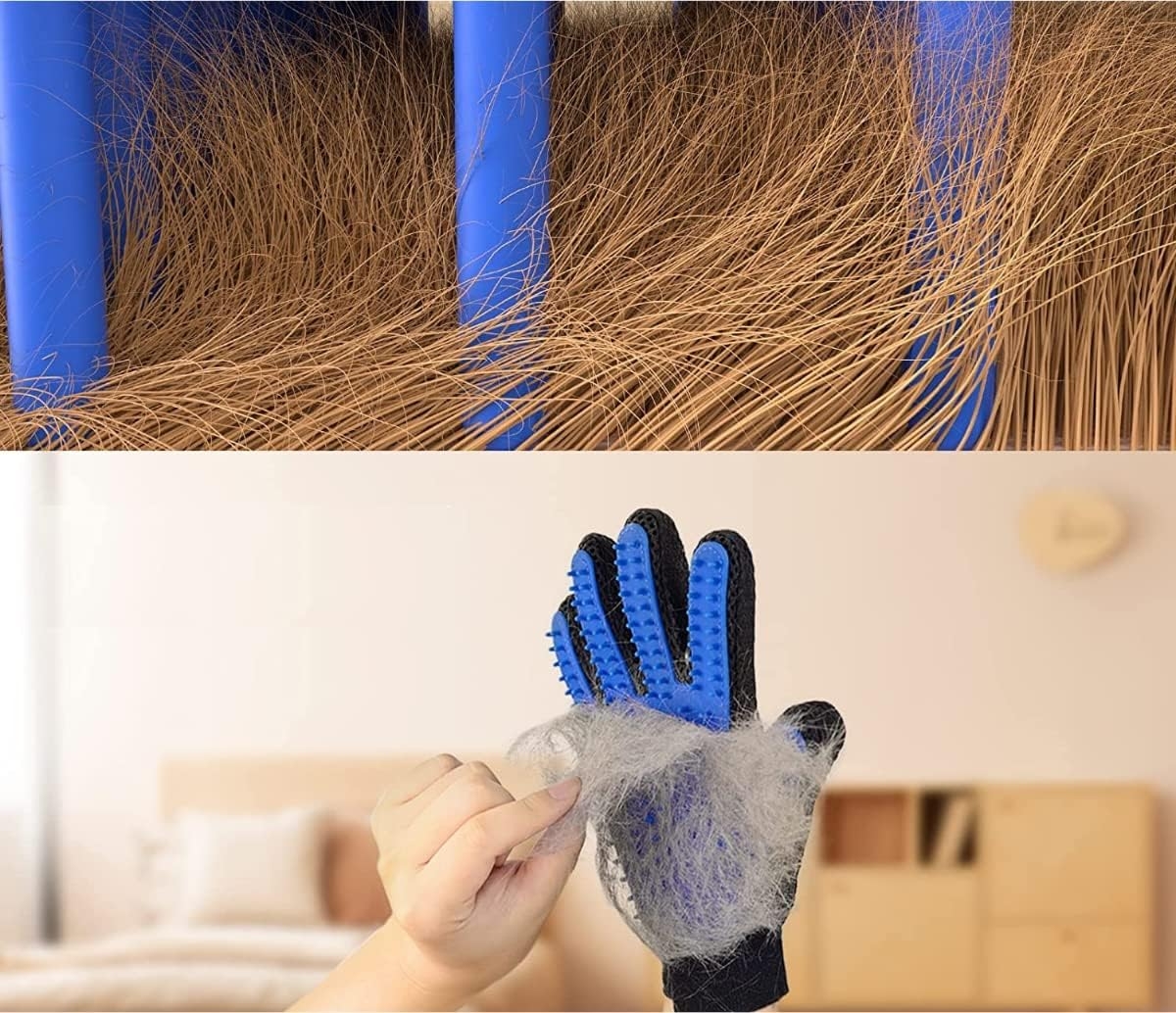 Kedi Köpek Tüy Toplama Kaşıma Tarama Eldiveni Evcil Hayvan Tüy Toplama Eldiveni