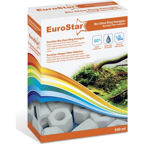 EUROSTAR BIO GLASS RING HEXAGON 500 ML Seramik