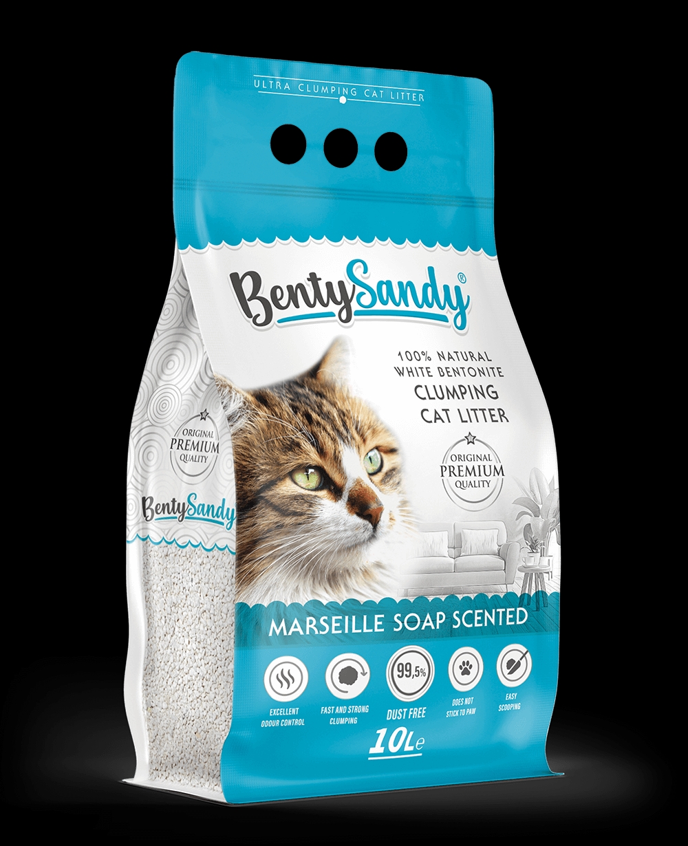 BentySandy Marsilya Sabunlu Kedi Kumu 10LT