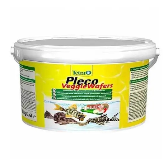 Tetra Pleco Veggie Wafers Bitkisel Dip Balık Yemi - 3.6LT  1750gr
