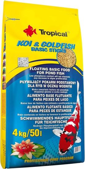 TROPICAL  KOI&G.FISH BASIC STICKS 4KG