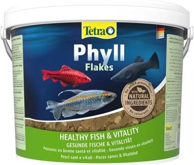 Tetra Phyll Flakes Bitkisel Pul Yem 10 Lt / 2050gr