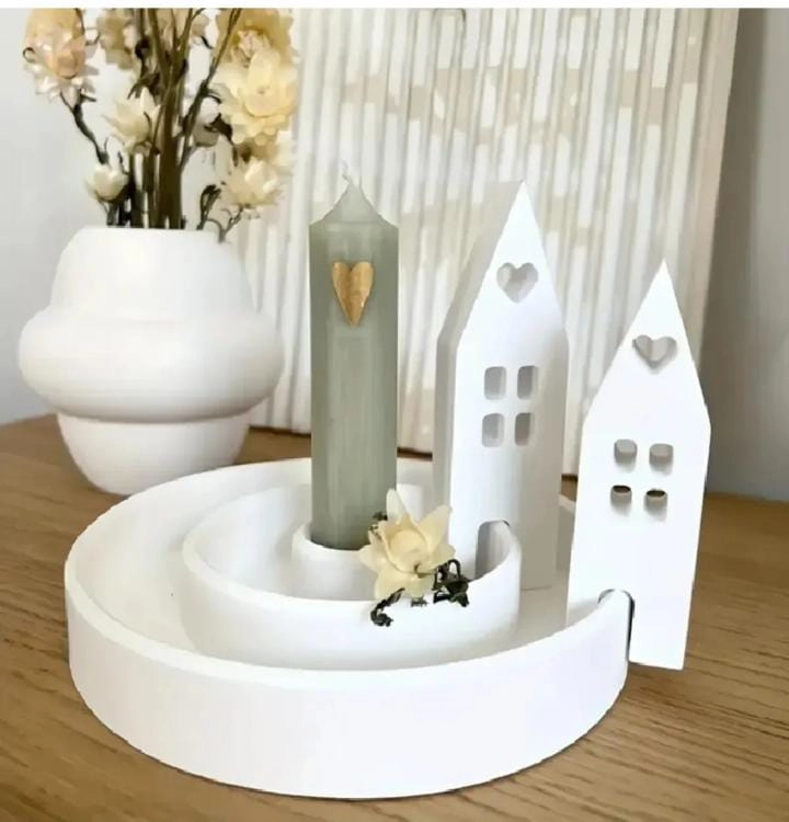 Dekoratif Tealight 4 Parça Mumluk (Mum Dahil Değildir)