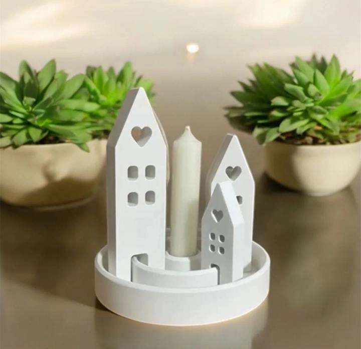 Dekoratif Tealight 4 Parça Mumluk (Mum Dahil Değildir)