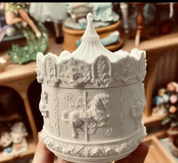 Atlı Karınca Fİgürlü Dekoratif Vazo - Mumluk - Organizer - Takı Kutusu